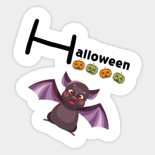 CUTE HALLOWEEN BAT Sticker